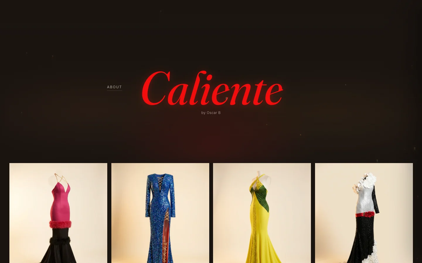 Caliente Apparel website